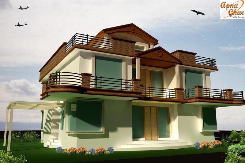 Modern Two-story House — White