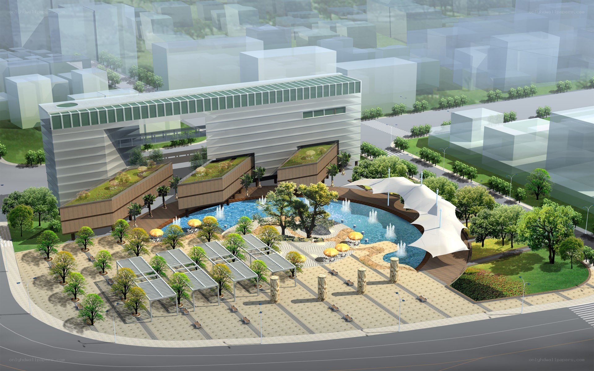 Modern Urban Plaza Design