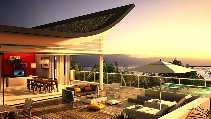 Modern Villa Terrace