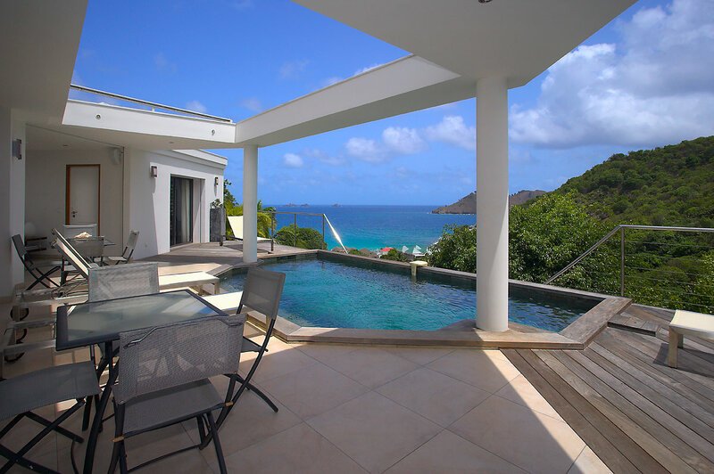 Modern villa with pool and ocean view