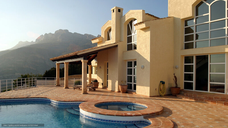 Modern Villa with Pool — Beige
