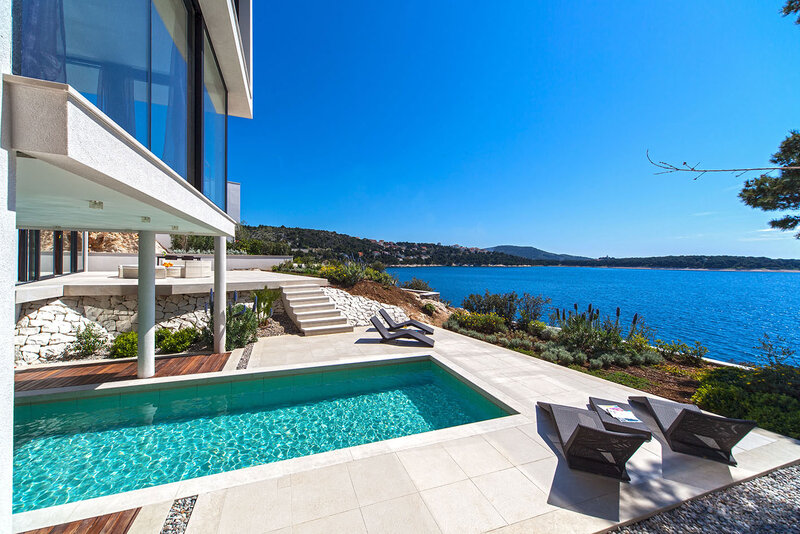 Modern Villa with Pool — Blue, Serene