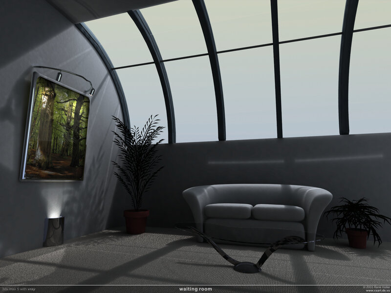 modern waiting room interior