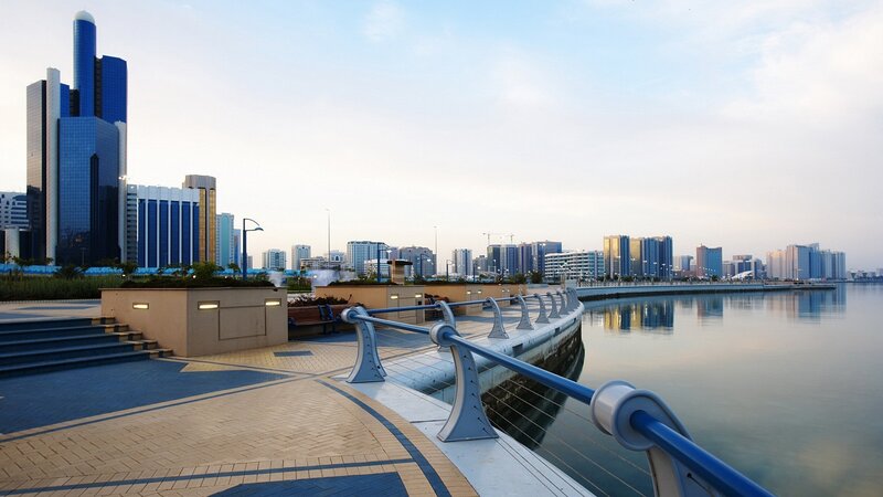 modern waterfront promenade