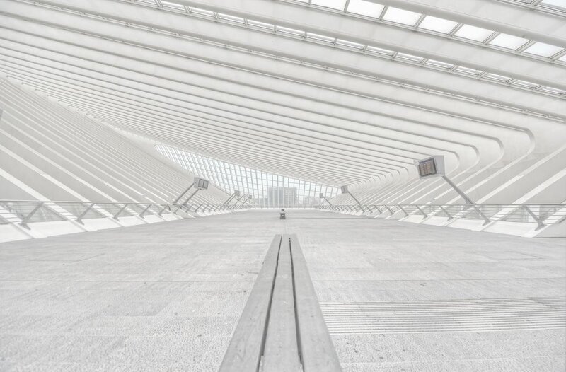 Modern White Architecture — Serene