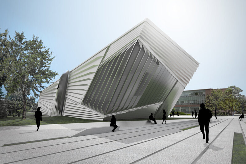 Modern White Building — Calm