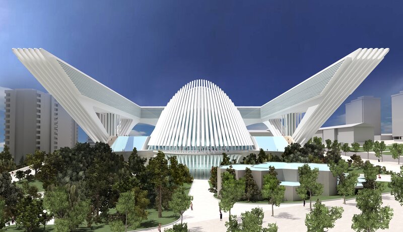 Modern White Building — Serene
