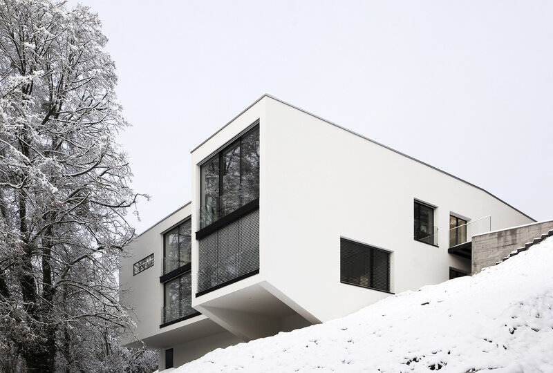 Modern White House — Serene, Winter