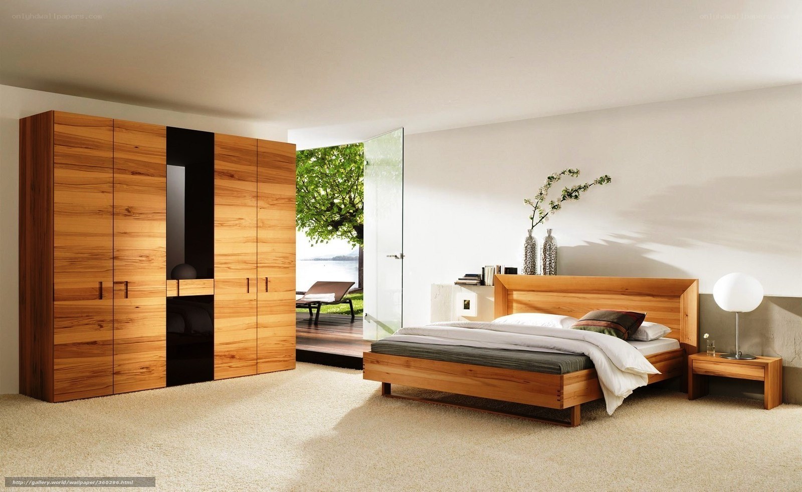 Modern wooden bedroom furniture