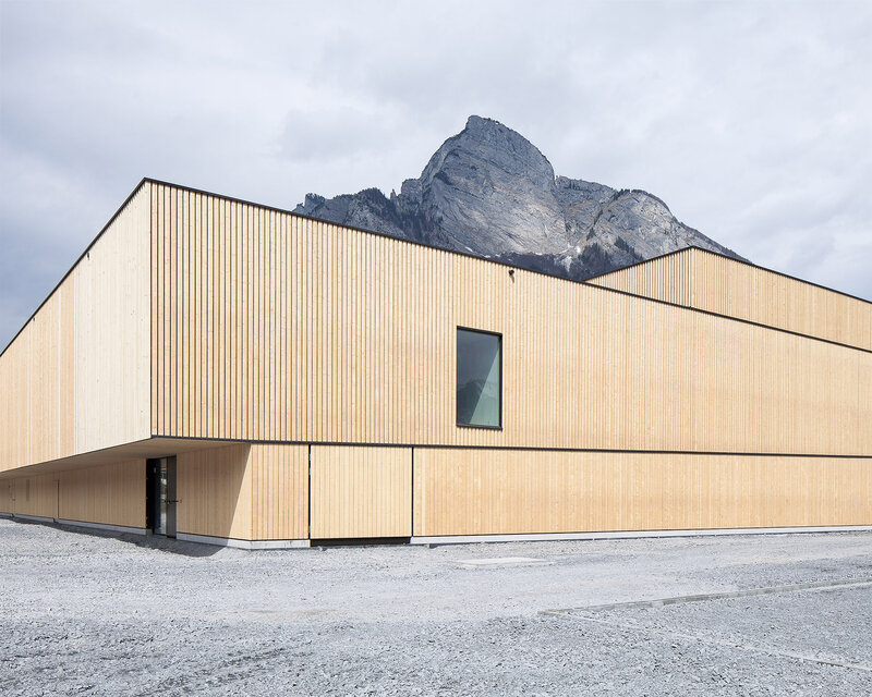 Modern Wooden Building