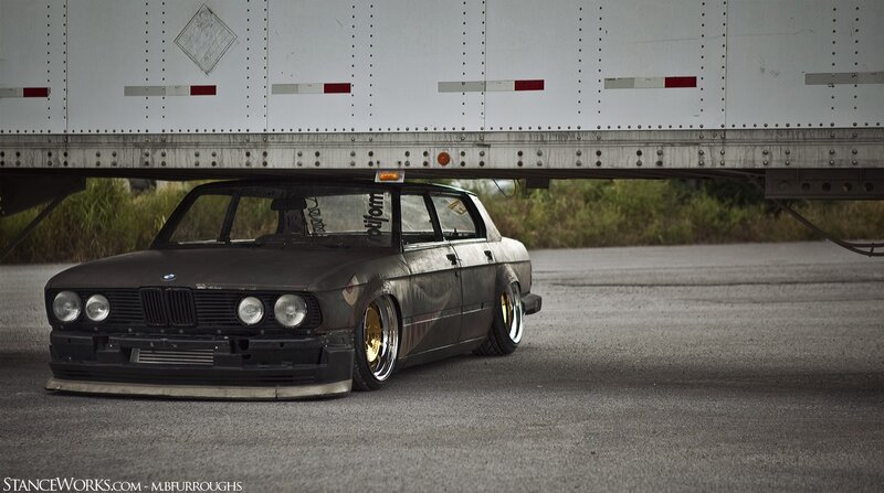 Modified Black BMW Sedan