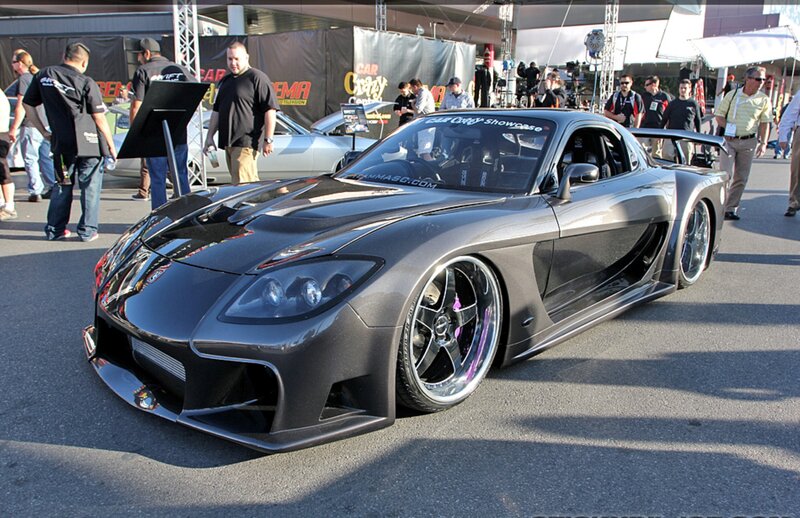Modified Black Sports Car — Outdoor