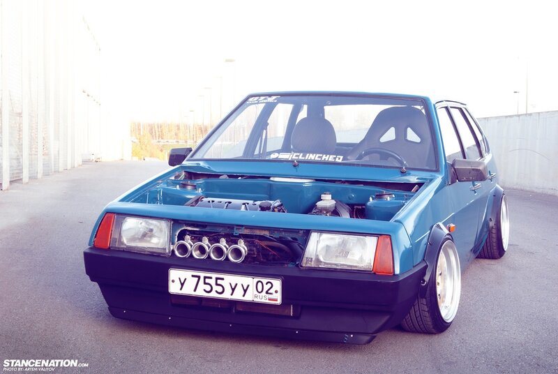 Modified Blue Car