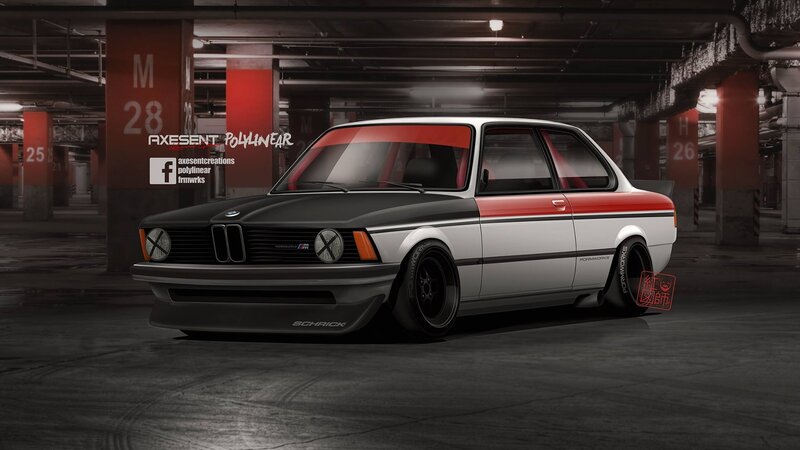 Modified BMW Sedan — Black