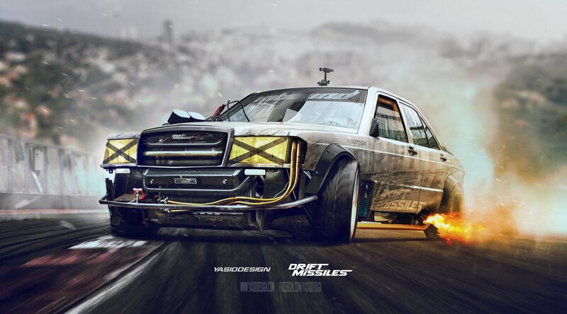 Modified Car Drifting