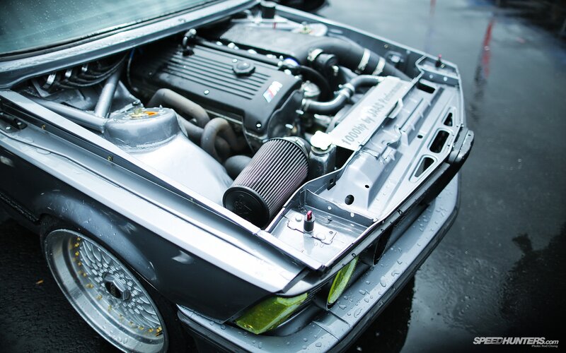 modified car engine bay