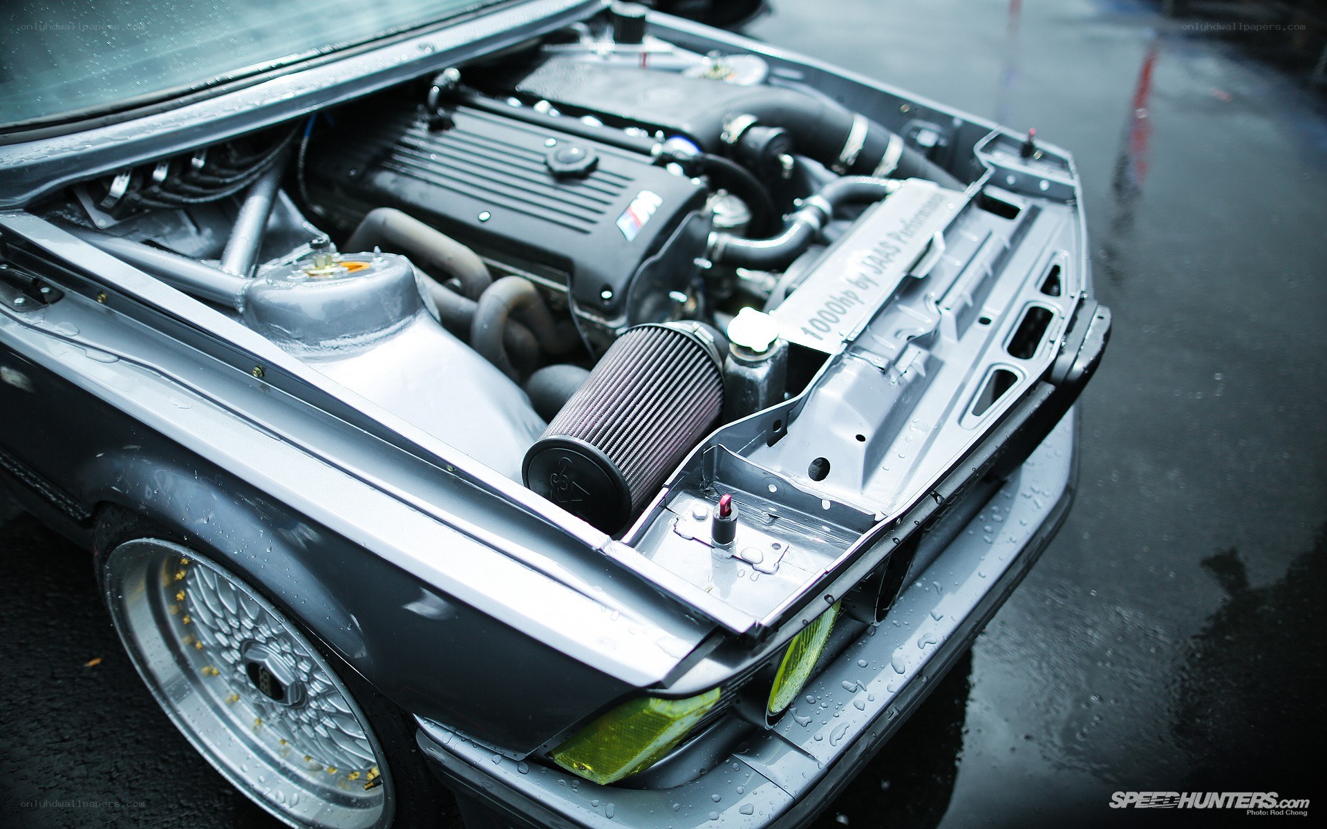 modified car engine bay