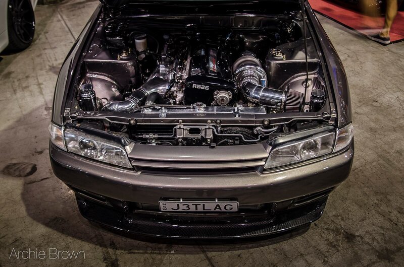 Modified Car Engine — Gray