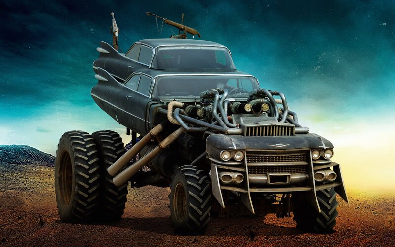 Modified Car in Desert