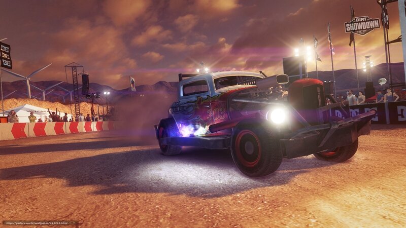 Modified Car on Dirt Track
