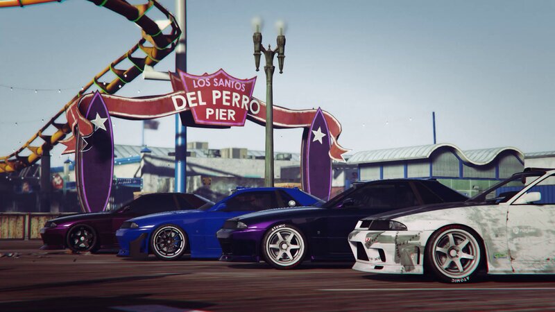 Modified Cars on Pier