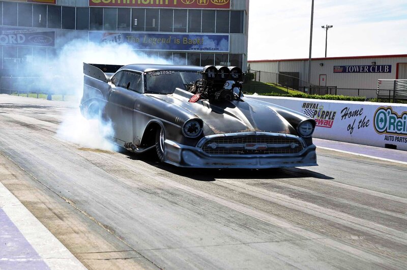 Modified Drag Racing Car — Gray