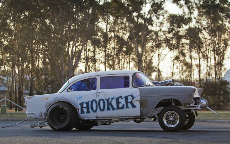 Modified Drag Racing Car — White