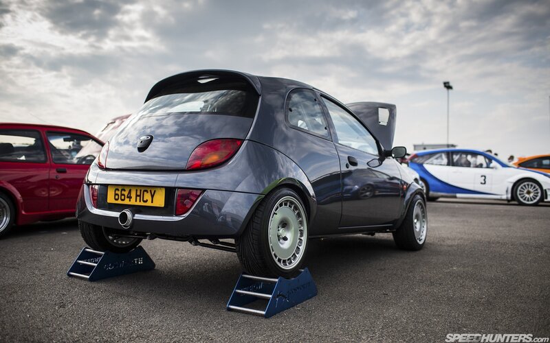 Modified Ford Ka at a car show