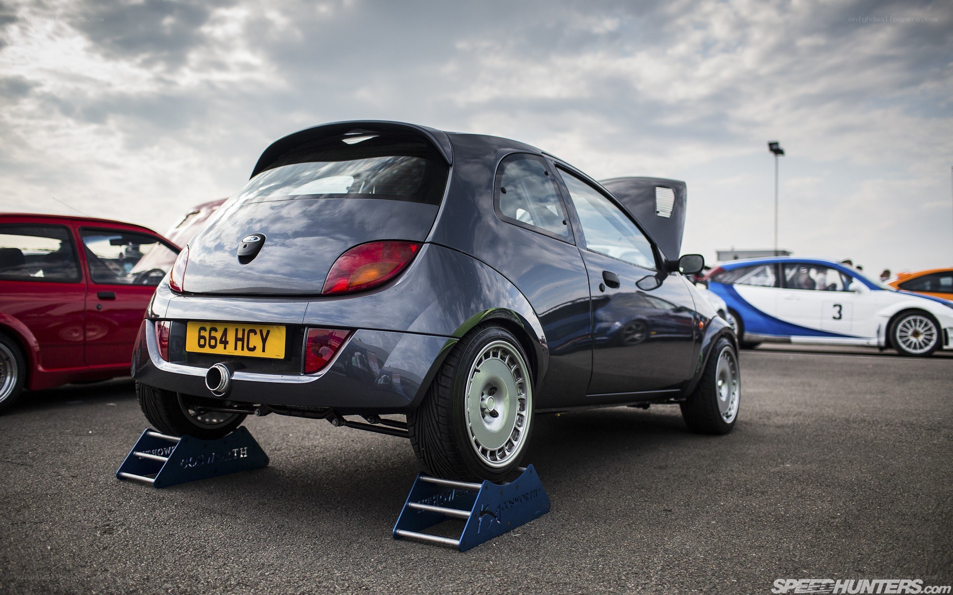 Modified Ford Ka at a car show