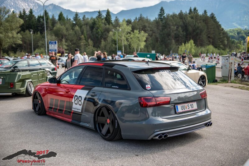 Modified Gray Audi Station Wagon