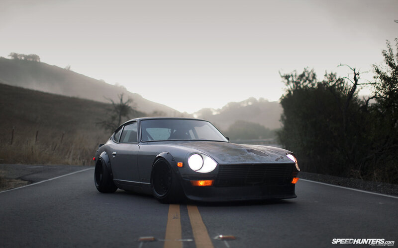 Modified Gray Car on Road