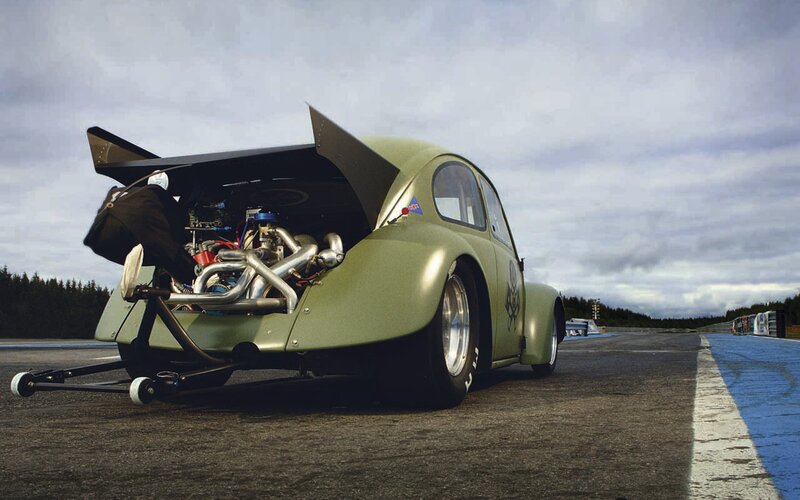 Modified Green Beetle Car