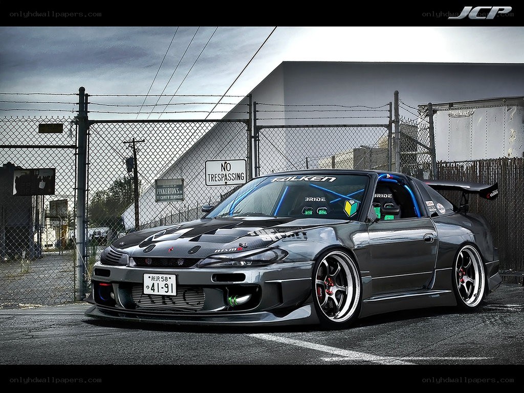 modified grey sports car