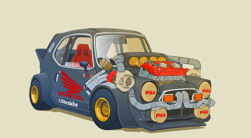 Modified Honda Car