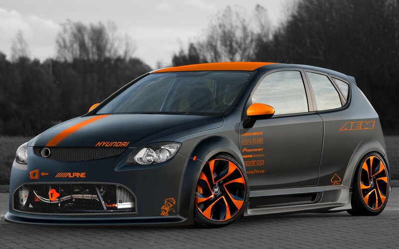 Modified Hyundai Hatchback
