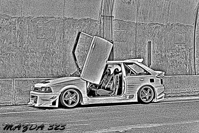 Modified Mazda 323 Car