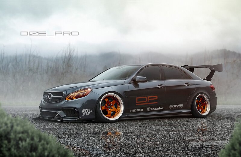 Modified Mercedes-Benz Sedan — Gray