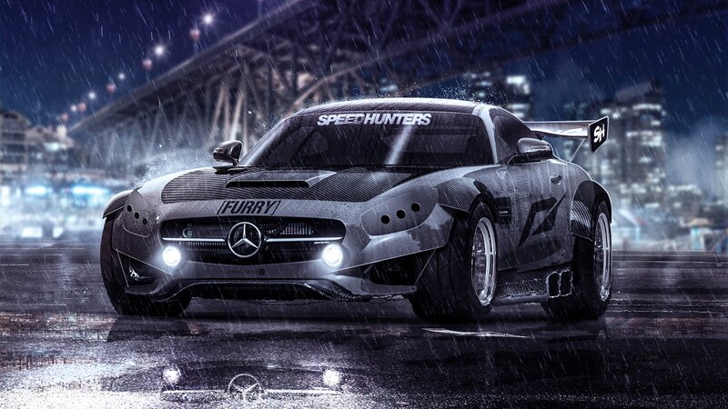 Modified Mercedes Sports Car