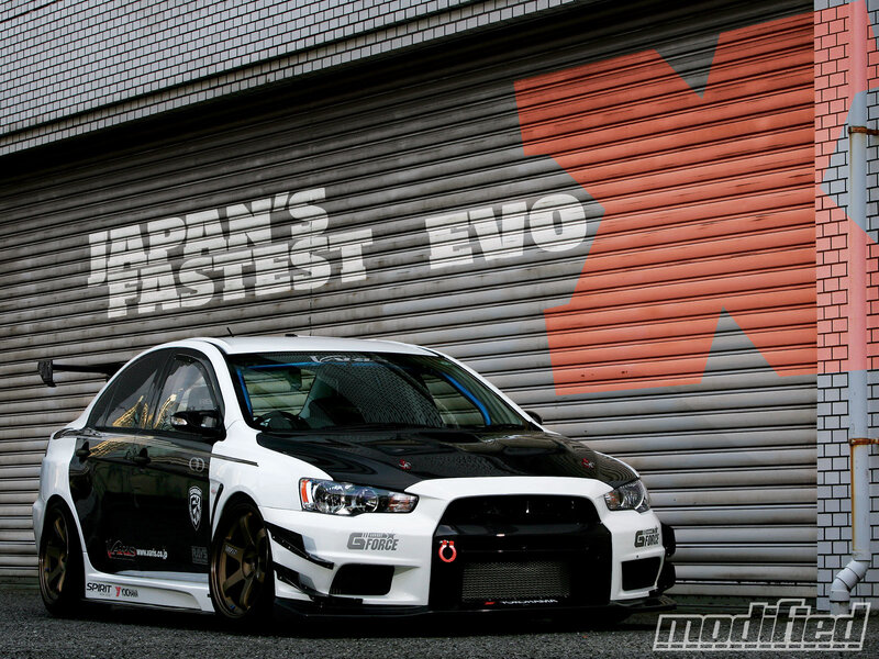 modified mitsubishi evo