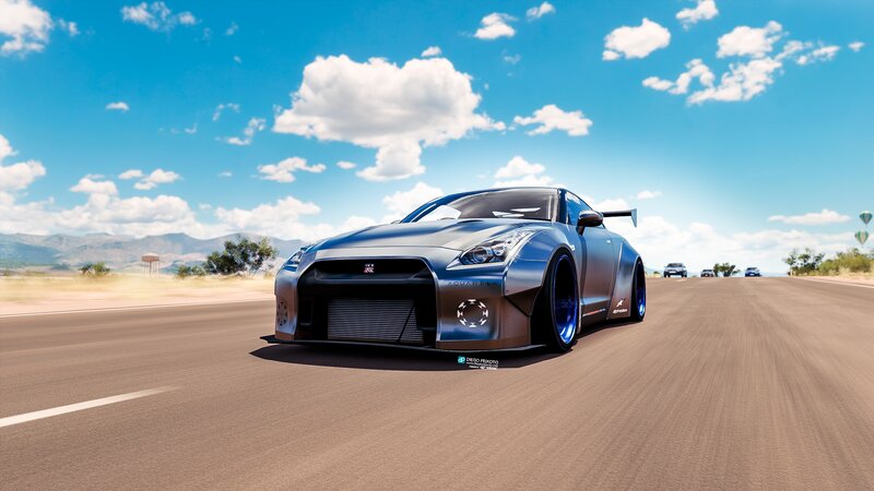 Modified Nissan Gt-r on Road