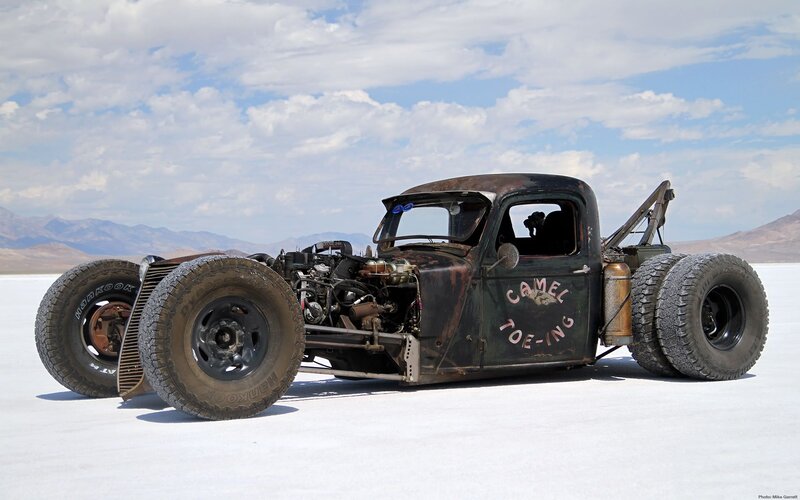 Modified Pickup Truck — White