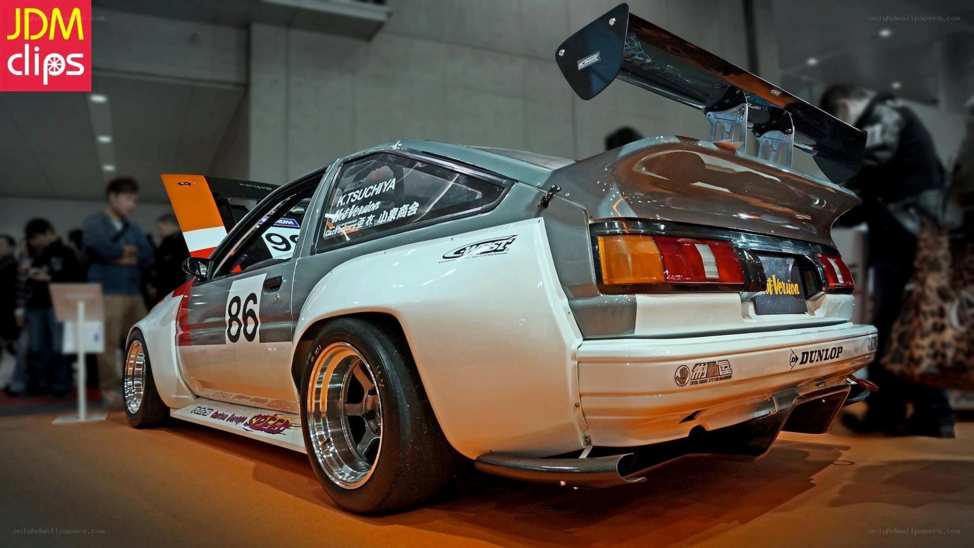 modified race car on display