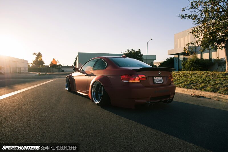 Modified Red BMW Car