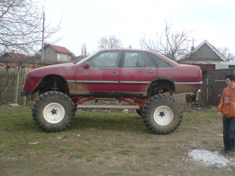 Modified Red Monster Truck