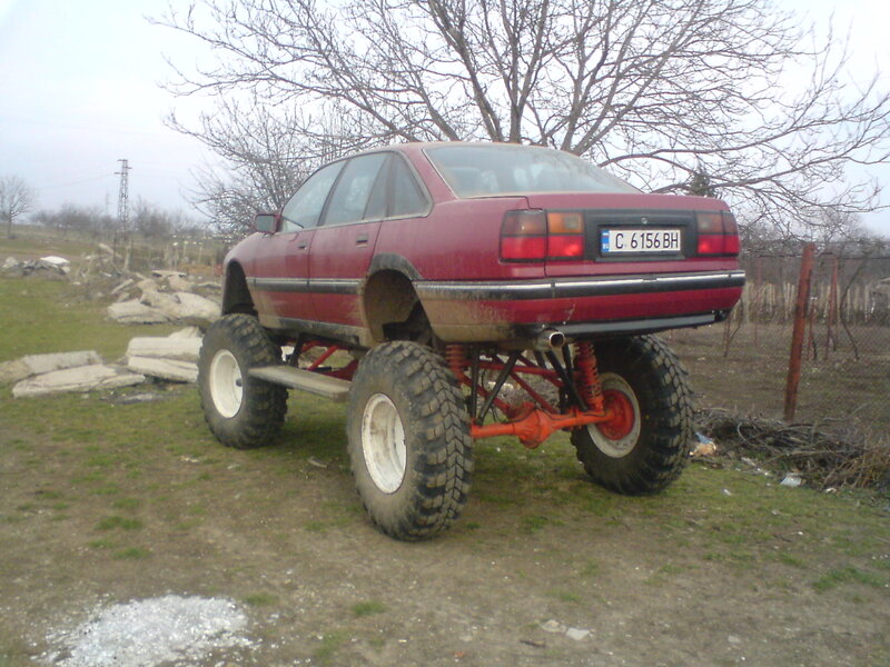 Modified Red Sedan