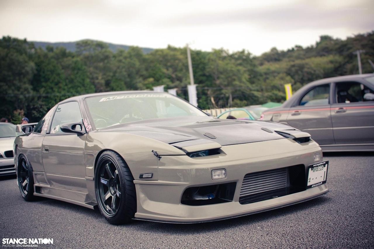 modified silver sports car