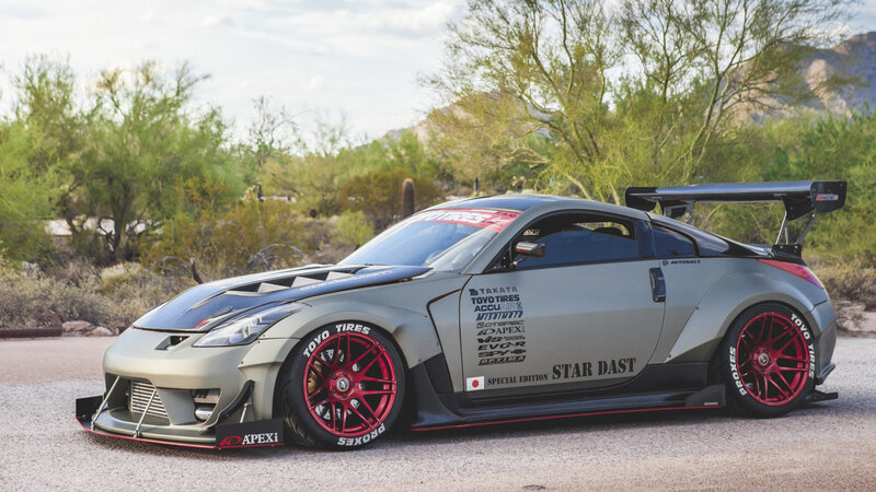 Modified Silver Sports Car — Dramatic, Afternoon
