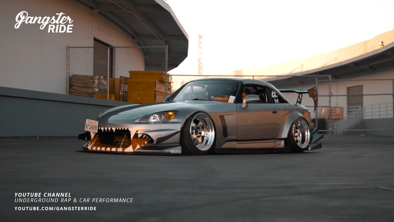 Modified Silver Sports Car — Gray, Dramatic