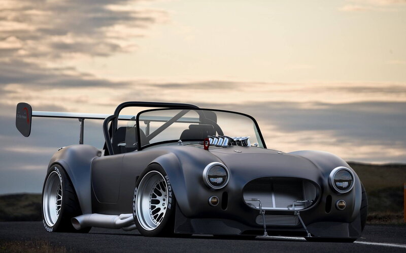 Modified Silver Sports Car — Gray