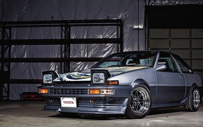 Modified Silver Toyota AE86